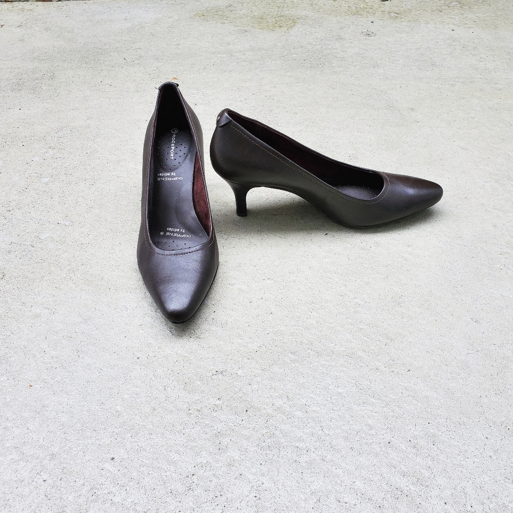 Dark brown high heels